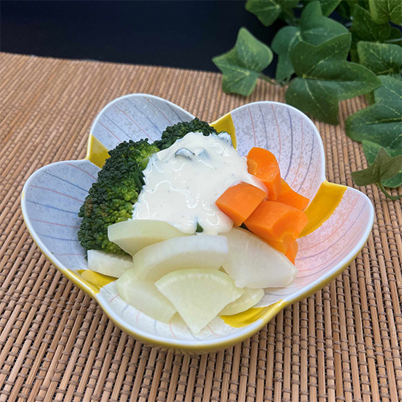 土からキッチン～「温野菜のヨーグルトソース」～健腸レシピ