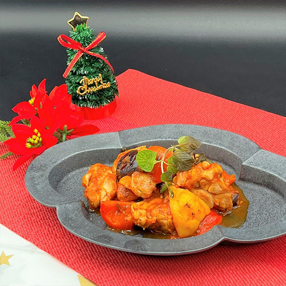 土からキッチン～「チキンのトマトバジル煮」～健腸レシピ