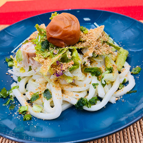 土からキッチン～野菜たっぷりサラダうどん～健腸レシピ