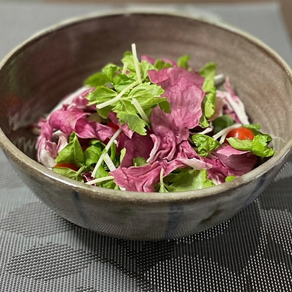 健腸レシピ『50℃洗いの野菜サラダ』